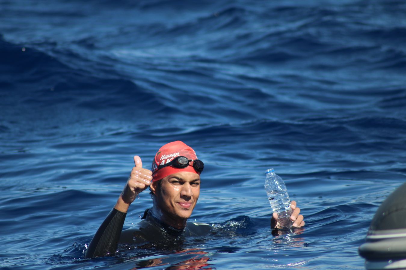 Hassan Baraka Fastest time to swim the length of the Aqaba Gulf - جريدة سوس 24 الإلكترونية