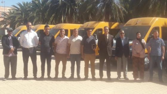 توزيع حافلات للنقل المدرسي على الجماعات الترابية في عمالة اشتوكة
