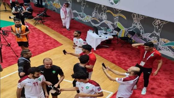 فوز المنتخب الوطني للفوتسال على نظيره الكويتي بنتيجة 6-4 في افتتاح كأس العرب دورة السعودية 2022