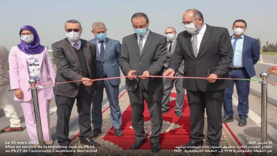 افتتاح المسار الثالث للطريق السيار الدار البيضاء-برشيد