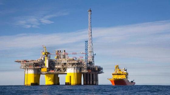 Kristin oil platform in North Sea, Norway