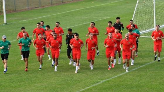 المنتخب المغربي يواصل استعداداته لمواجهة نظيره المصري