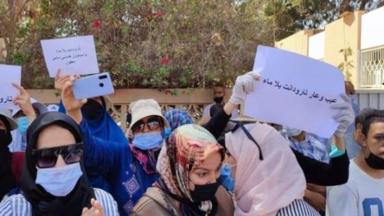عشرات النساء بتارودانت يحتجن بسبب”أزمة تدبير الماء”